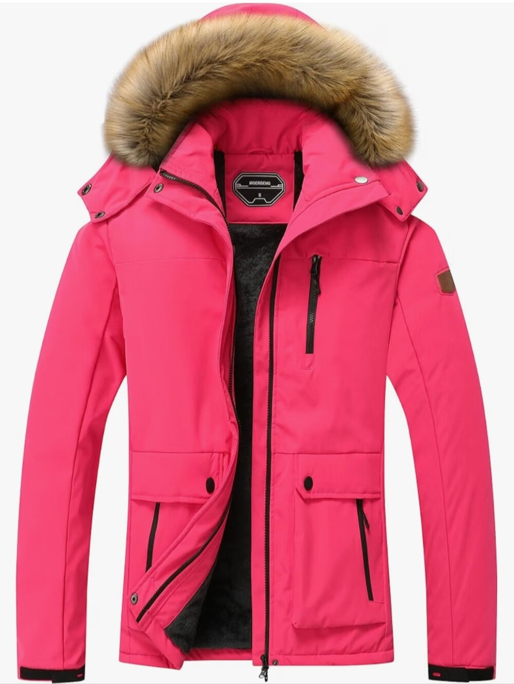 Women's Waterproof Ski Jacket Winter Warm Hooded Snow Coat